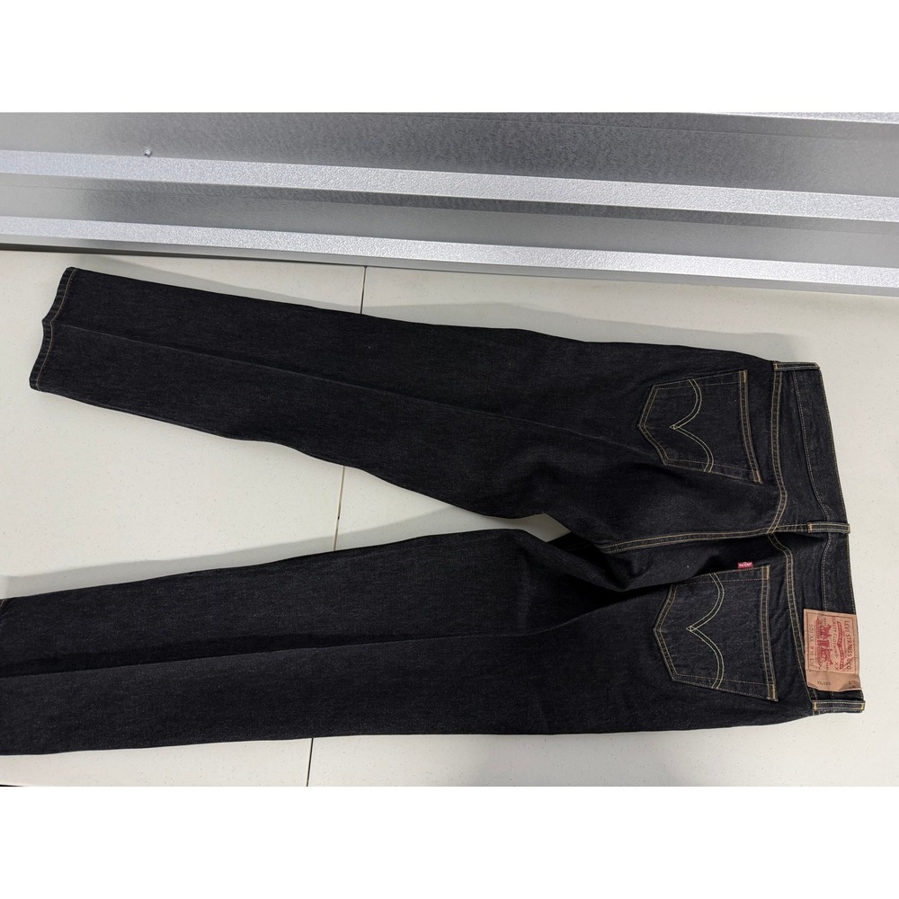 Levi's 501 Original Straight Fit Dark Wash Denim Jeans Men's Size 38x36 - Picture 10 of 13